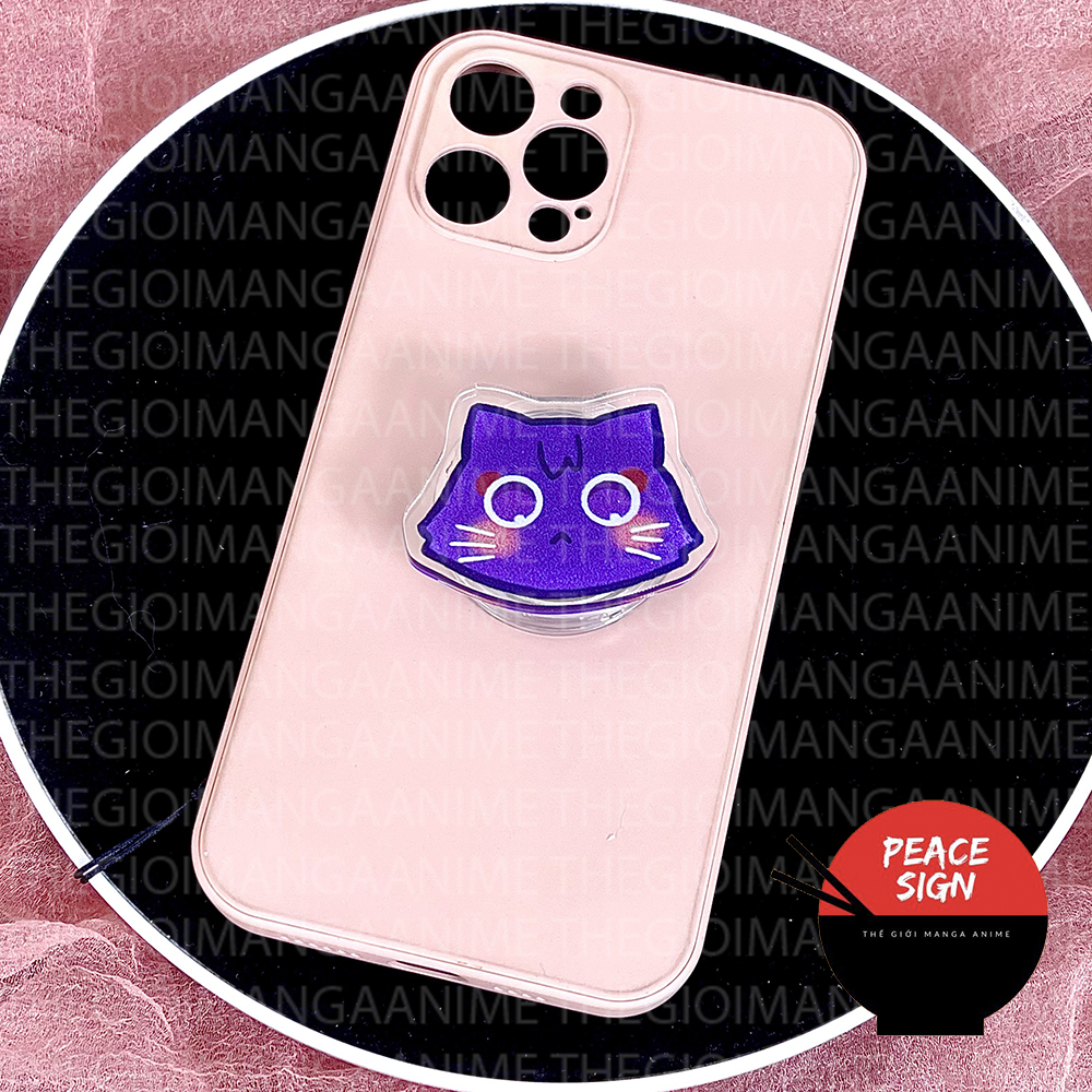 Giá đỡ điện thoại game GENSHIN IMPACT ver FACE CHIBI mica acrylic griptok pop nahida scaramouche xiao zhongli kazuha