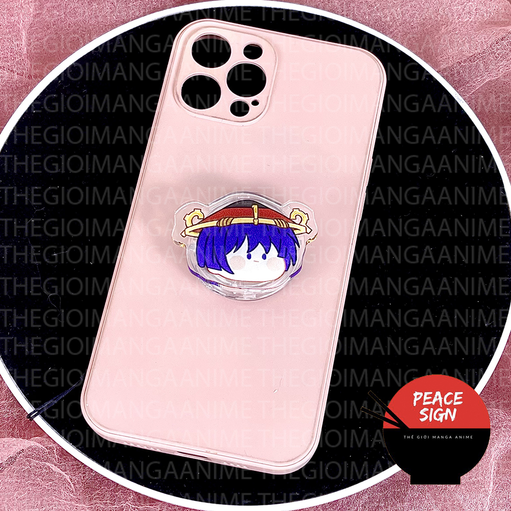 Giá đỡ điện thoại game GENSHIN IMPACT ver FACE CHIBI mica acrylic griptok pop nahida scaramouche xiao zhongli kazuha