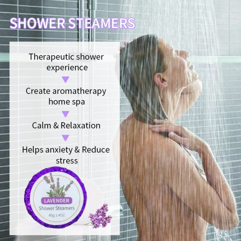 - Shower Steamer Romantic Bath- Viên Xông Cho Phòng Tắm Đứng- Thư Giãn, Giảm Stress-Ngủ Ngon-40g