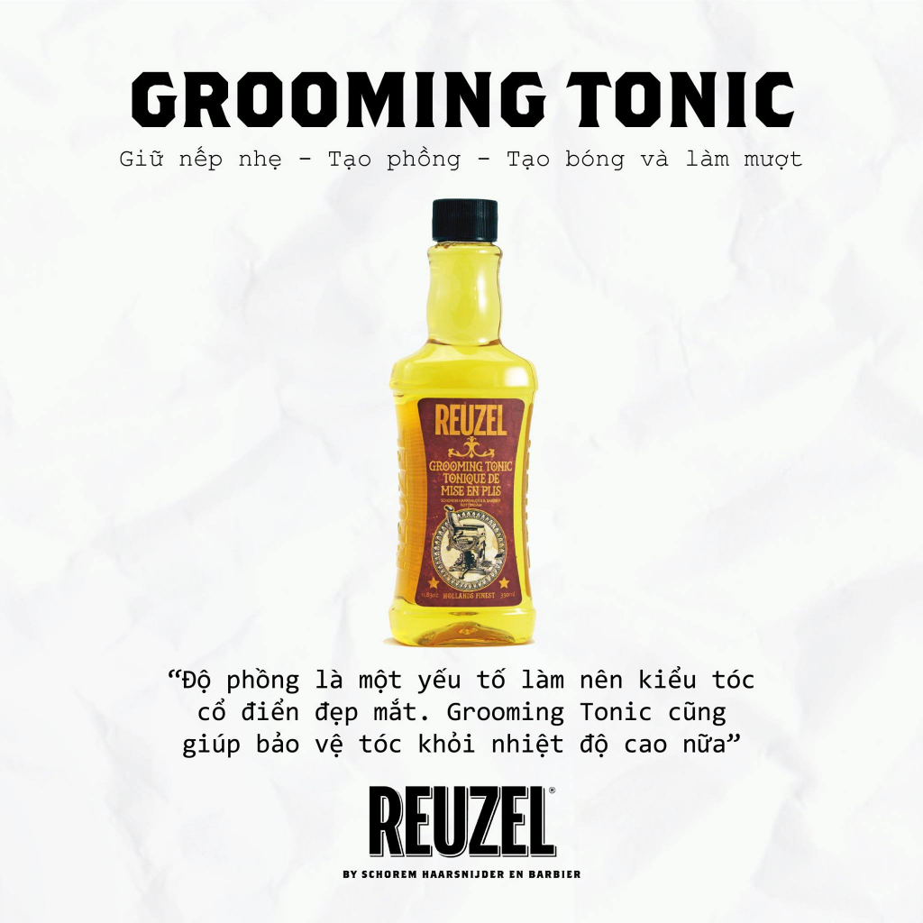 Xịt tạo phồng Reuzel Spray Grooming Tonic , Surf Tonic, Clay Spray 100ML - 355ML
