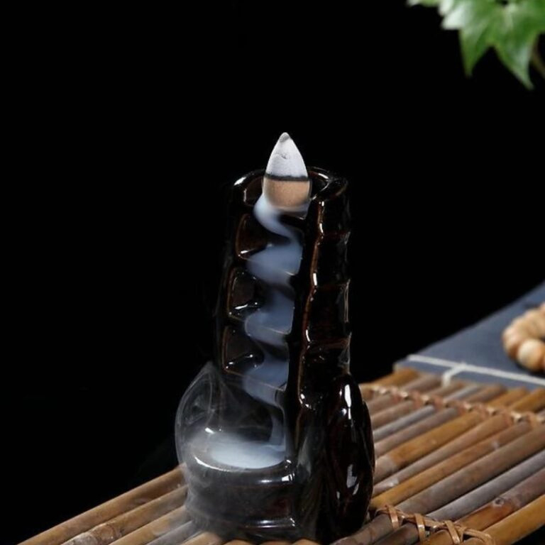 Thác Khói Trầm Hương Đốt Trầm Cao Cấp Mini Tặng Thêm 10 Nụ Trầm Khói Ngược