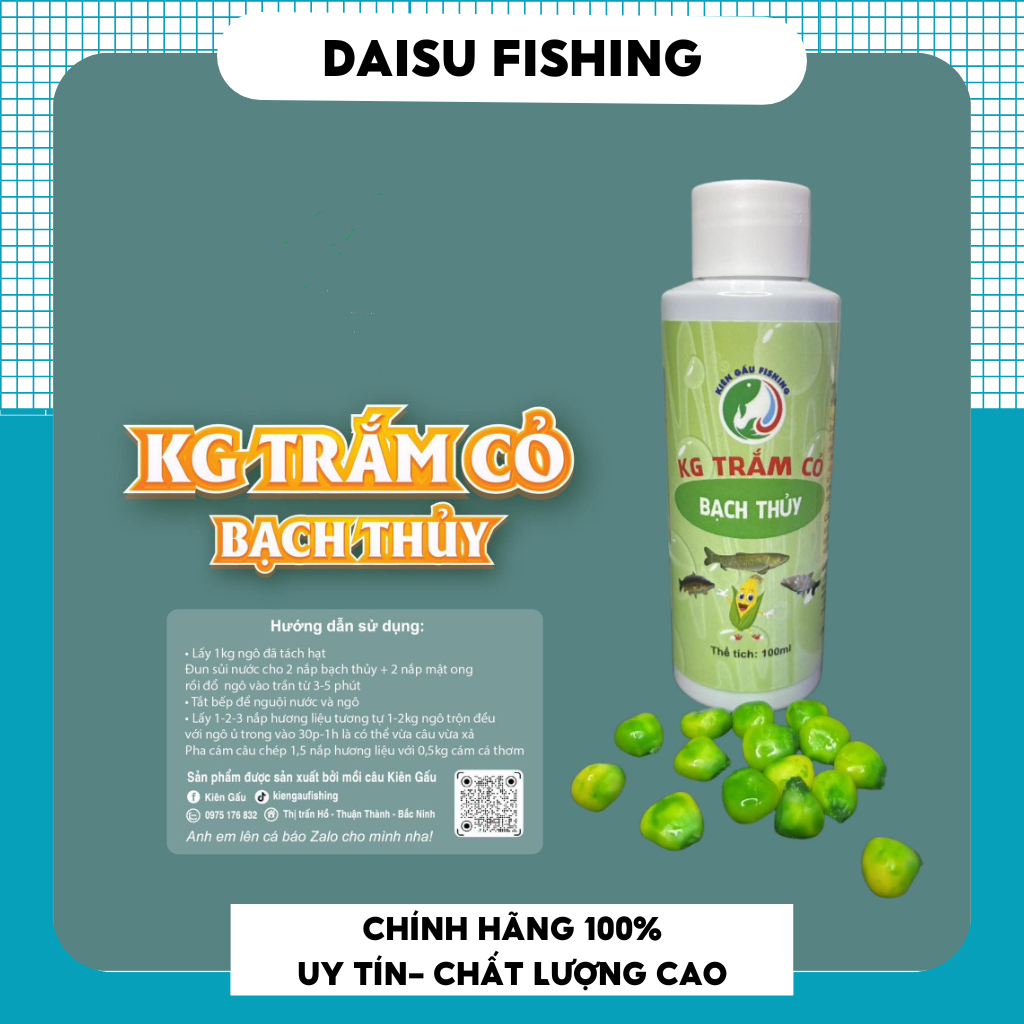 Hương Liệu Ngâm Ngô Câu Trắm Trắng - Chép Kg- Bạch Thủy