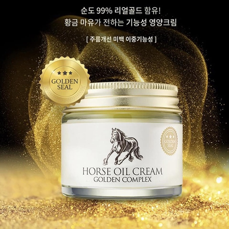 Kem dưỡng ẩm chống lão hoá Charmzone Horse Oil Golden Complex Hàn Quốc