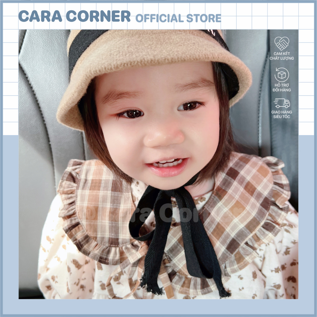 YẾM CHO BÉ / CỔ ÁO RỜI BÉ GÁI / YẾM COTTON 100% MỀM MẠI / YẾM CAO CẤP / YẾM PHONG CÁCH HÀN QUỐC