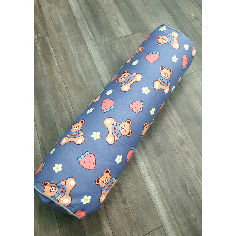 Gối ôm cho bé cotton 100% vỏ gối ôm cho bé size 20x60cm khóa kéo sẵn tại samsam- bedding
