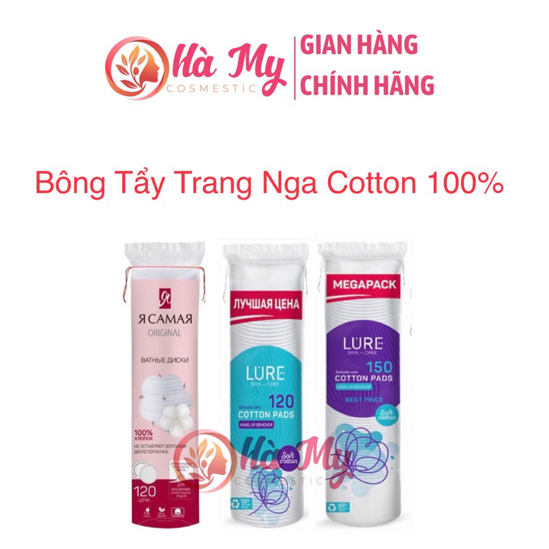 Bông tẩy trang nga cotton 100%