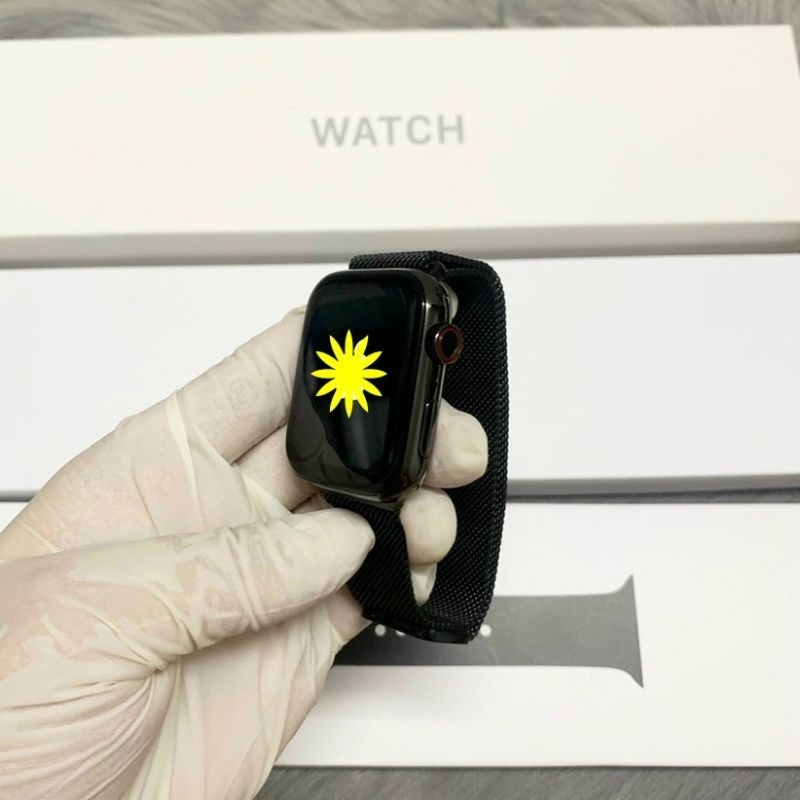 Đồng hồ thông mình bản thép viền thép bóng không gỉ tặng kèm dây thép + dây silicon
