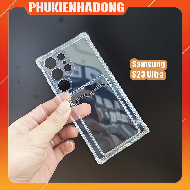 Ốp lưng nhét thẻ Samsung S23 Ultra, S22 Ultra, Note 20 Ultra, A14, A12, A04, A03, A21s