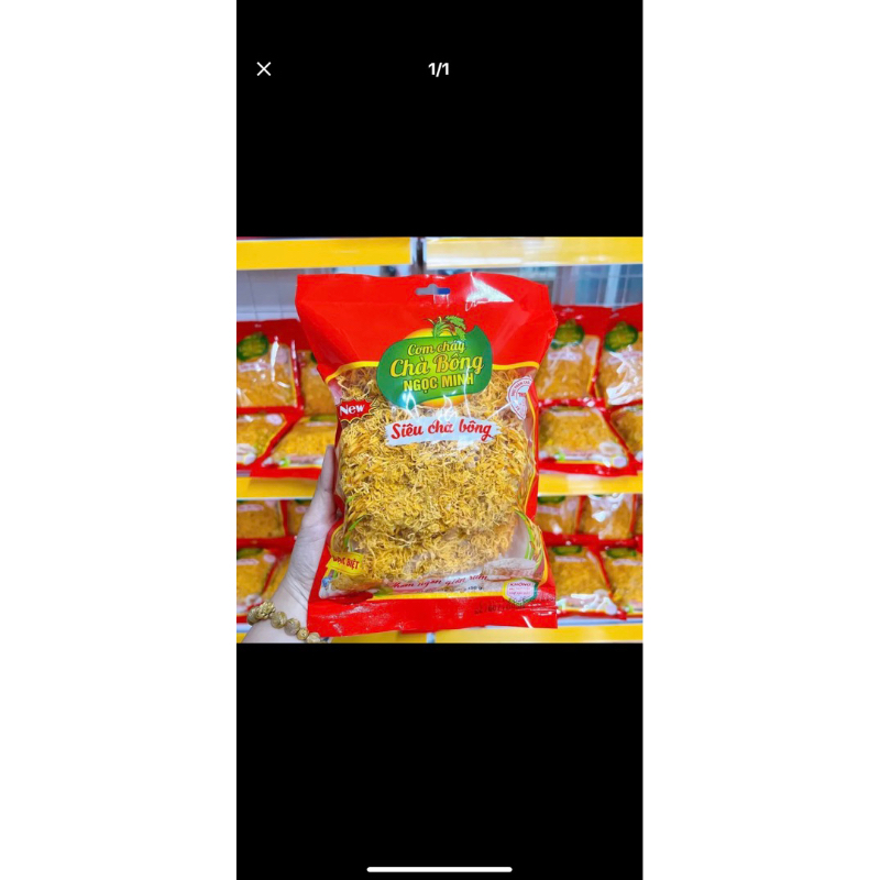 1 gói cơm cháy siêu chà bông 150gr .
