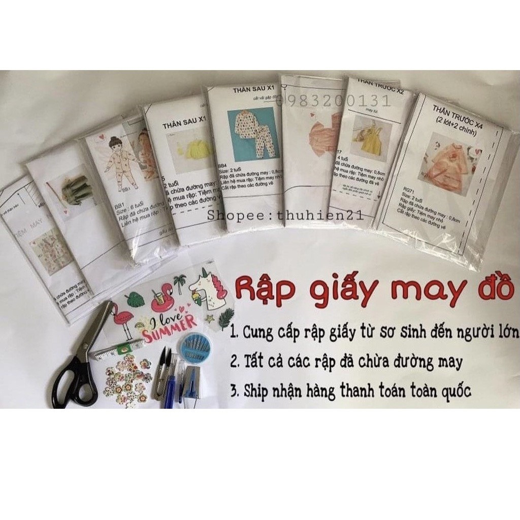 RB68_Rập giấy may quần dài nam