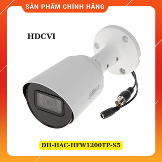 Camera Dahua 2.0Mp thân trụ ngoài trời DH-HAC-HFW1200TP-S5 tầm xa hồng ngoại 30m, chống nước IP67 - BẢO HÀNH 2 NĂM