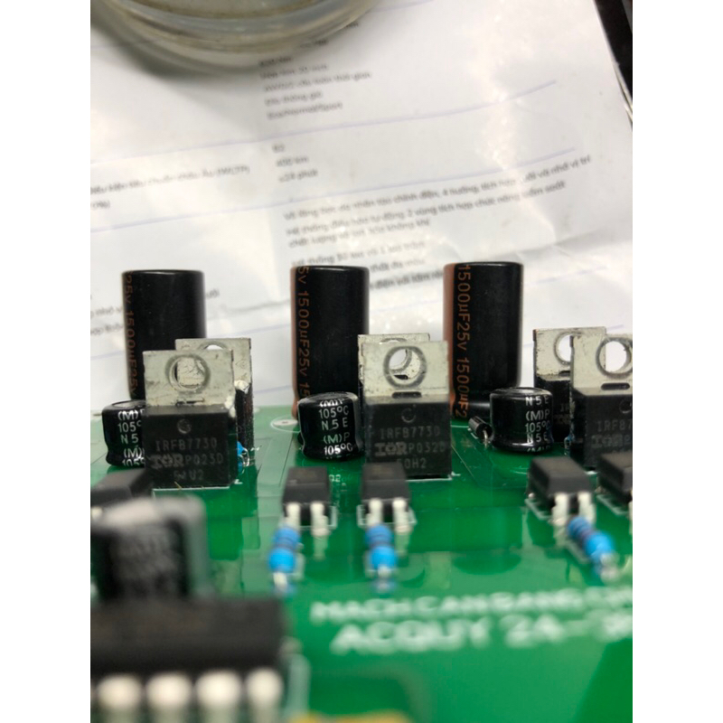 Mạch cân bằng acquy hệ 24-36-48v sò công suất lớn 195A