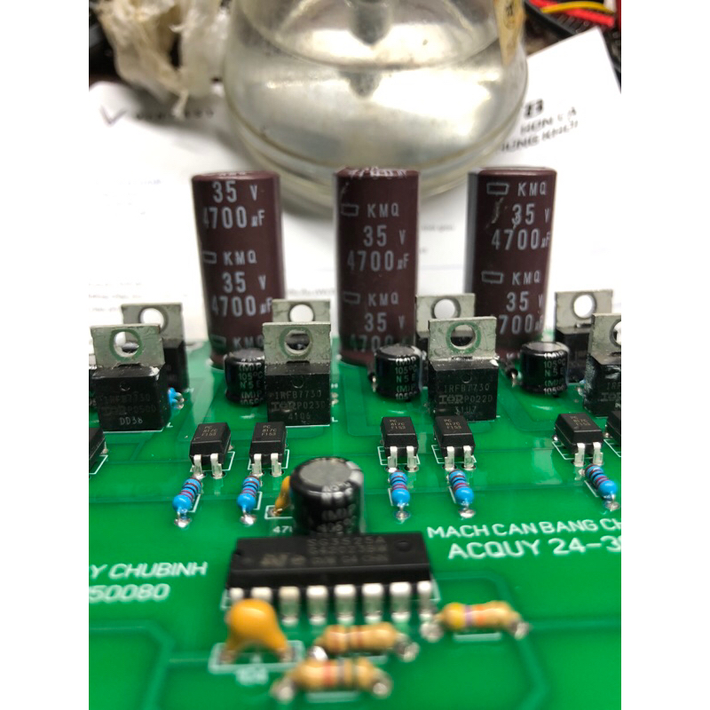 Mạch cân bằng acquy hệ 24-36-48v sò công suất lớn 195A