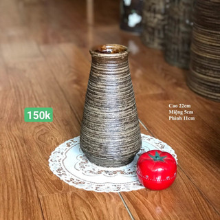 Bình hoa lọ hoa bát tràng men mộc các dáng, bình gốm lọ gốm bát tràng gqa105