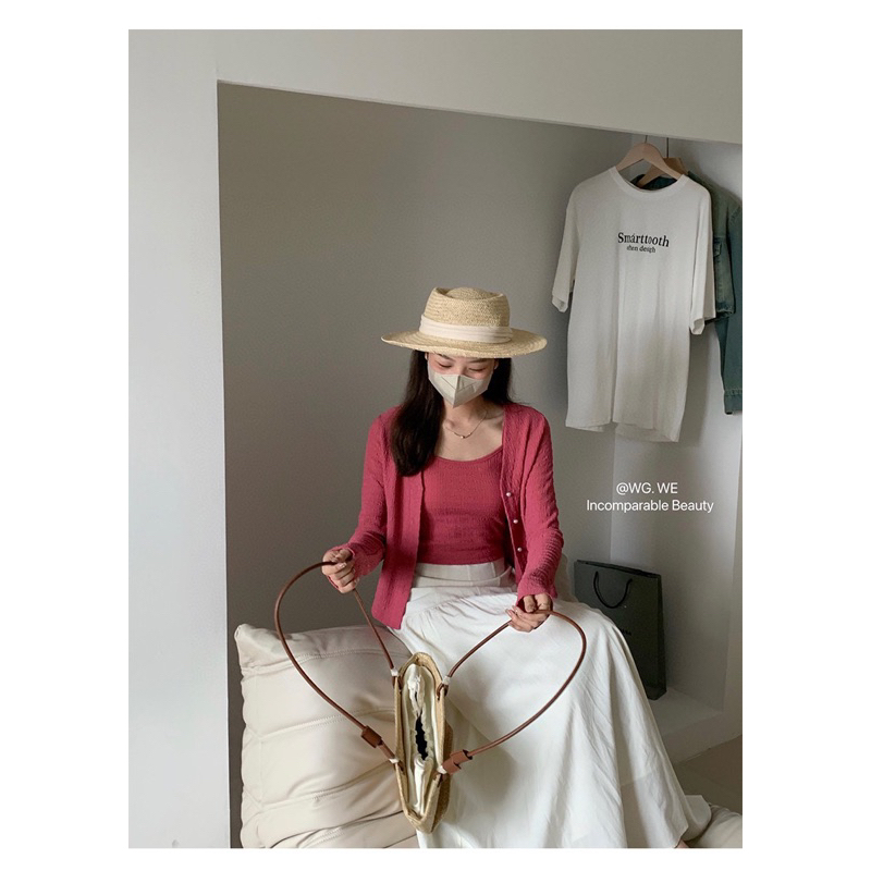 Set áo 2 dây + cadigan xốp WG.WE  🌷