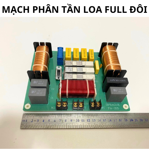 PHÂN TẦN 2 BASS 1 TRÉP CHO LOA BASS 40 50 PA325 - GIÁ 1 MẠCH - MẠCH PHÂN TẦN FUN ĐÔI - PHÂN TẦN FULL ĐÔI