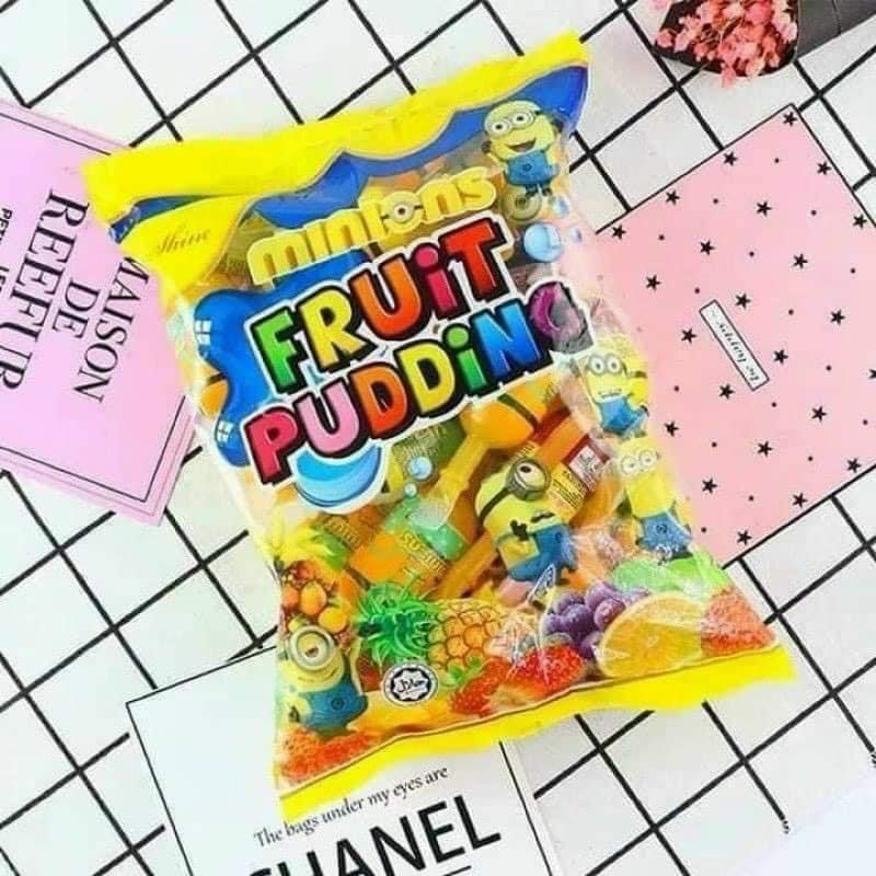 Thạch trái cây Minion Fruit Pudding gói 840g nhiều vị - ăn vặt INCO
