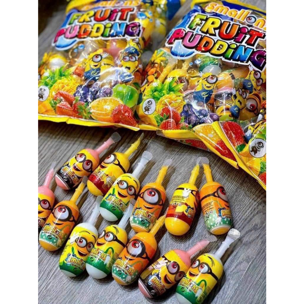 Thạch trái cây Minion Fruit Pudding gói 840g nhiều vị - ăn vặt INCO