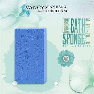 Mút tắm kì ghét hàn quốc pororo - bông tắm tẩy tế bào chết nhiều màu, vancy