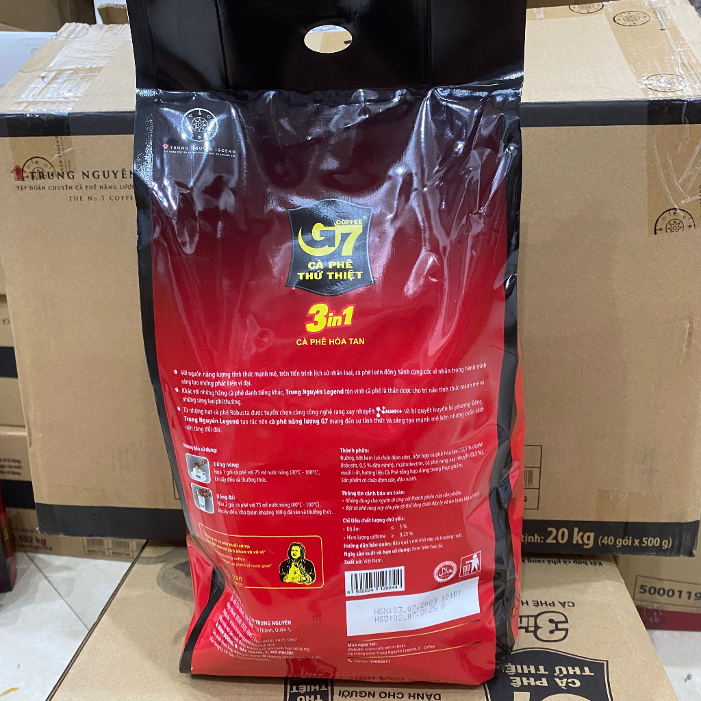 Cà Phê Sữa Hoà Tan G7 3in1 Bịch 100 gói / Bịch 50 gói