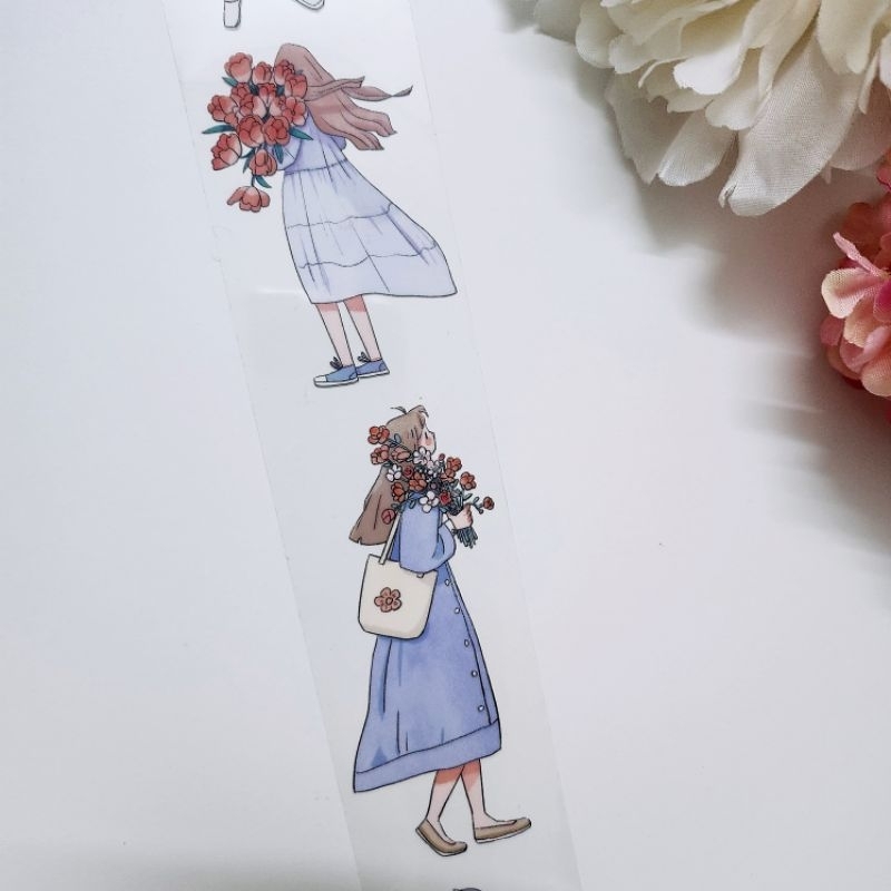 𝓚𝓻𝓲𝓼𝓷𝓪.𝓻𝓸𝓸𝓶 ♡ Kaixun studio - Chu kì 300cm cuộn băng dán cô gái và hoa "𝑶𝒗𝒆𝒓 𝒇𝒍𝒐𝒘𝒆𝒓𝒔"