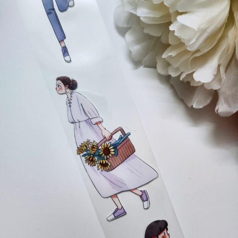 𝓚𝓻𝓲𝓼𝓷𝓪.𝓻𝓸𝓸𝓶 ♡ Kaixun studio - Chu kì 300cm cuộn băng dán cô gái và hoa "𝑶𝒗𝒆𝒓 𝒇𝒍𝒐𝒘𝒆𝒓𝒔"