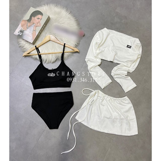 Set bikini 4 món mặc nhiều kiểu siêu siêu xinhhh ( hình thật shop chụp )