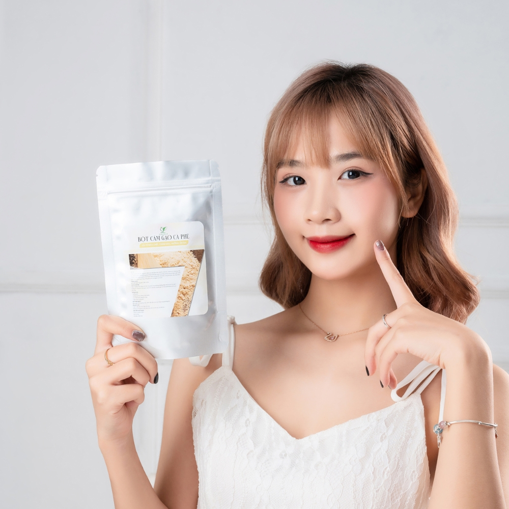 Bột Cám Gạo Cà Phê Leosia nguyên chất 50G | 100% Hữu cơ