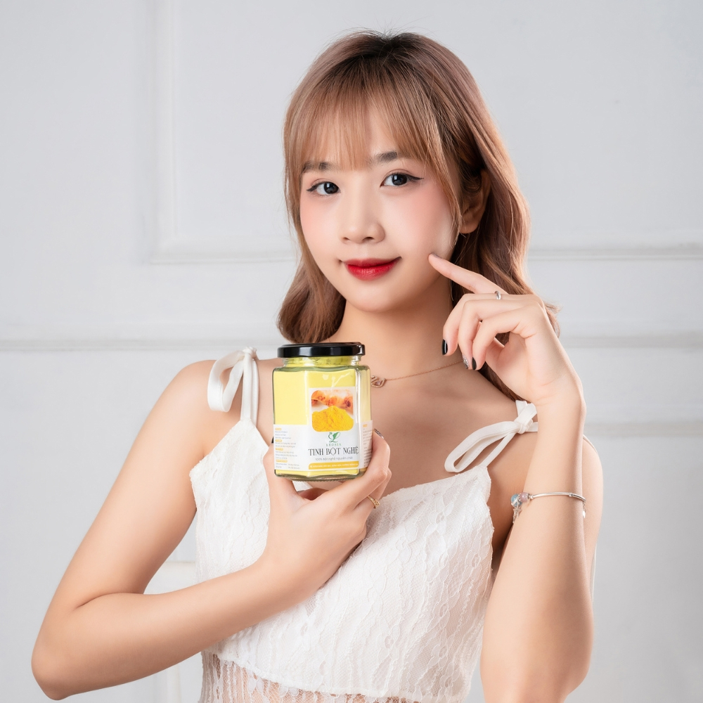 Bột Nghệ đắp mặt nạ hữu cơ Leosia nguyên chất 140G | 100% Organic