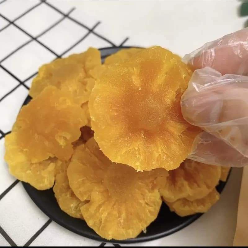 1kg thơm sấy dẻo/thơm sấy dẻo muối ớt - Kho sỉ ăn vặt Iyesfood