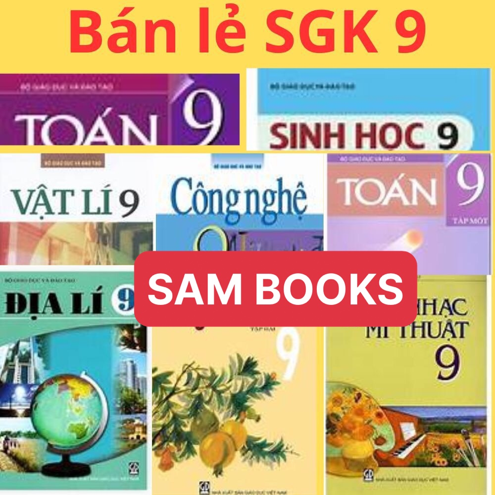 SGK 9 trọn bộ  tặng bút chì CIS 2B 10k