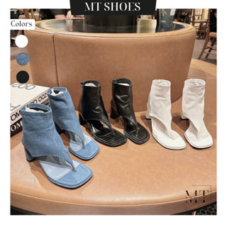 Giày bốt nữ cao cổ quai kẹp 6cm mẫu mới siêu HOT chất đẹp mang cực tôn dáng Boot cao gót MT Shoes