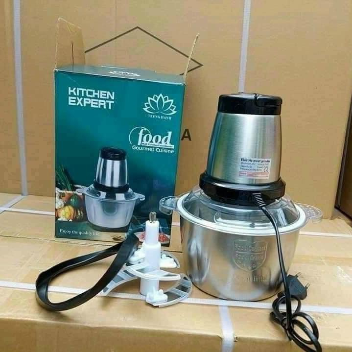 Máy xay thịt, máy xay đa năng, công suất 250W, cối inox304, 4 lưỡi dao sắc bén