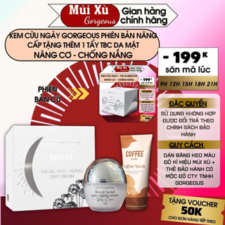 Kem cừu múi xù Gorgeous dùng cho ban ngày giúp làm trắng da nâng cơ chống nắng lọ 50g