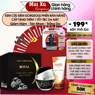 Kem cừu đêm Múi Xù The Gorgeous dưỡng ẩm chống lão hóa trắng da hộp 50g