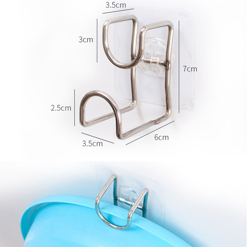 Móc dán tường HT SHOP treo thau chậu đồ dùng nhà tắm nhà bếp tiện lợi DN140
