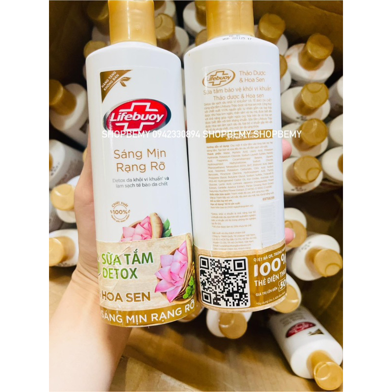 Sữa tắm Lifebuoy Dầu Tràm trà và Muối Hồng 200gram