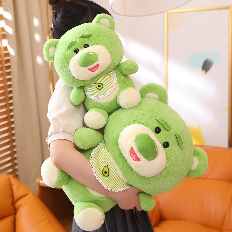 Gấu Bông Lotso Bơ Tỏi Khăn Yếm Ngồi - Lotso Xanh Nhồi Bông Cao Cấp Gấu Bông ty