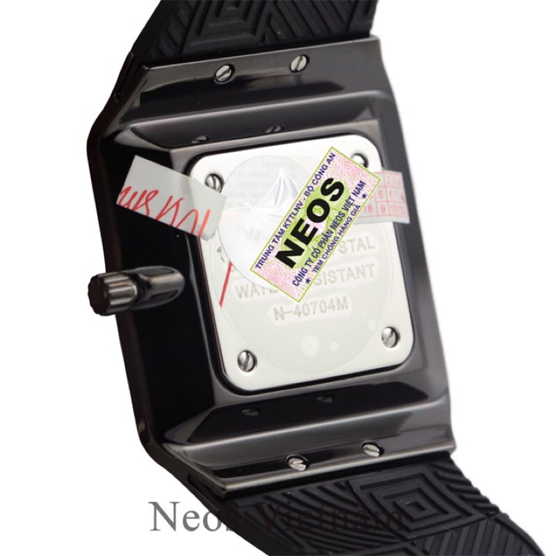 Dây Cao Su NEOS N40713M, N40704M, chuẩn hãng. . Dây đồng hồ NEOS cao su.