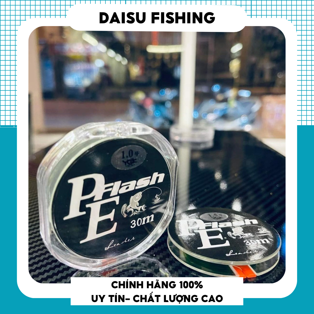 Dây Dù Câu Cá Thẻo Dù Pe Flash 30m Sợi Mịn-Chuyên Săn Hàng