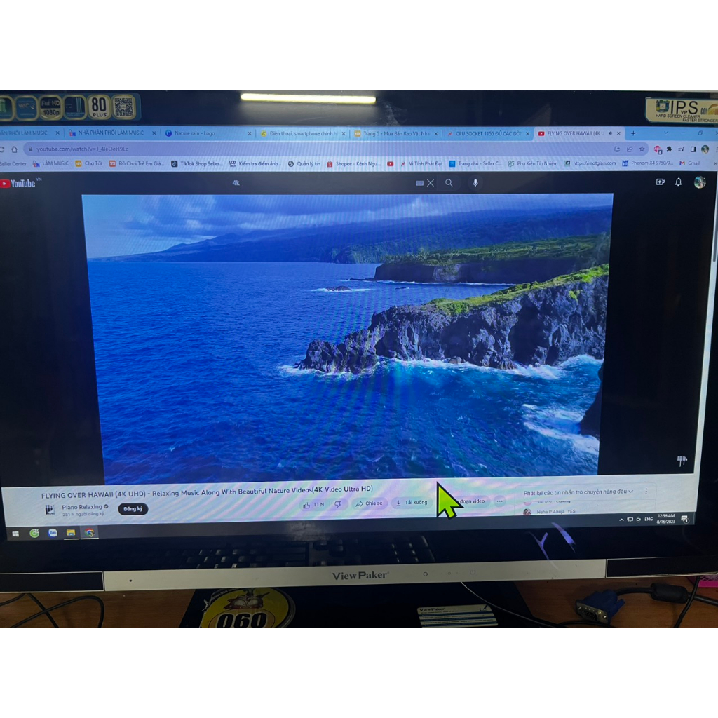 Máy tính all in one ViewPaker 27ich i5 3470 ssd 128g ram 8g vga 2g có wifi và cammera
