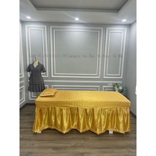 [Hàng loại 1] Ga/ Drap giường spa, phun xăm, nail mi chất phi lụa chần bông cực sang chảnh