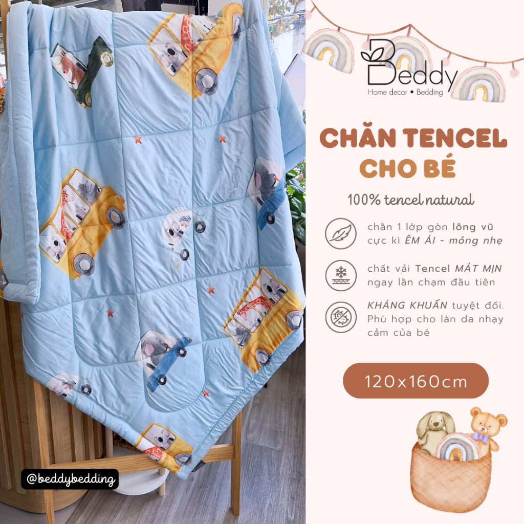 Chăn Tencel Cho Bé 120x160cm