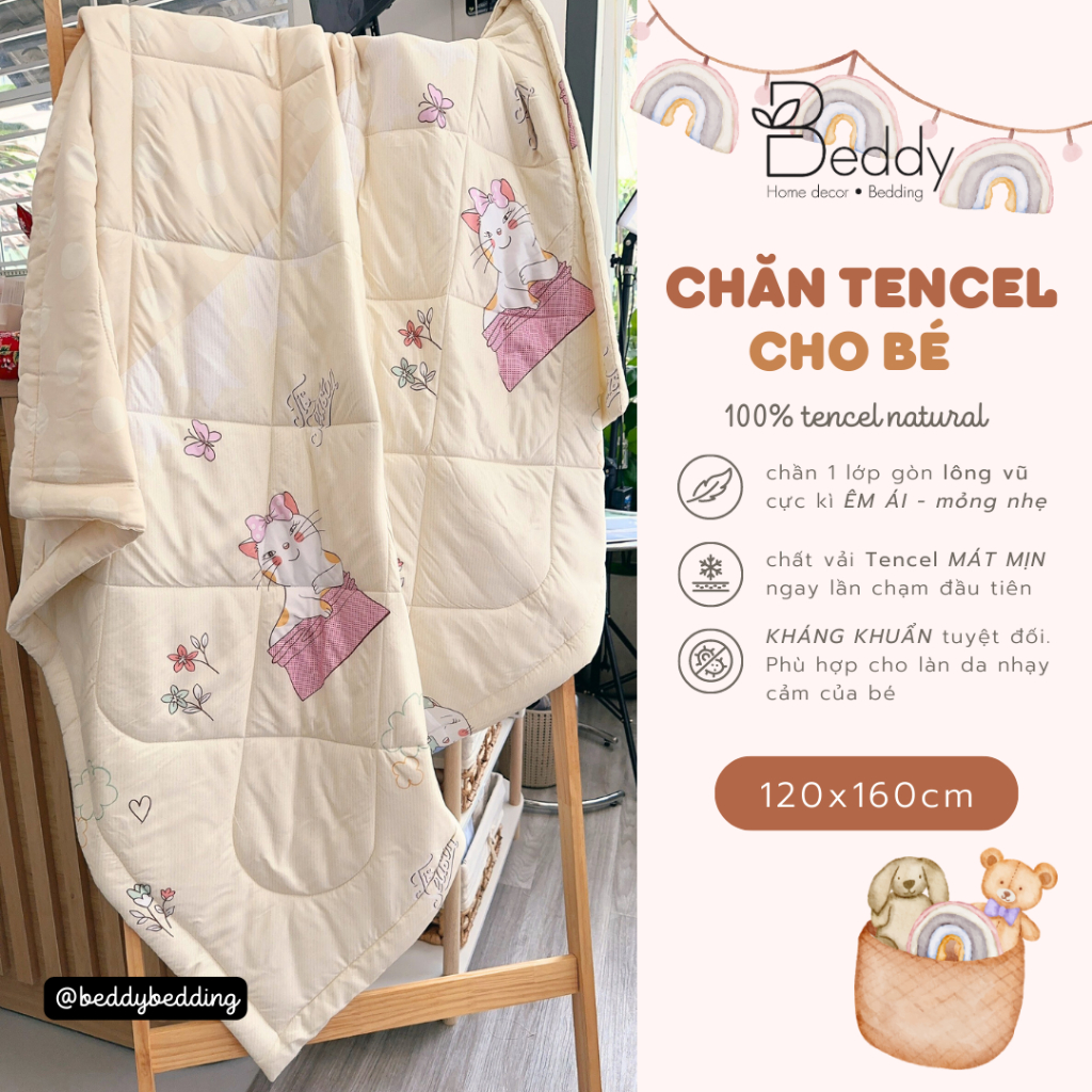 Chăn Tencel Cho Bé 120x160cm