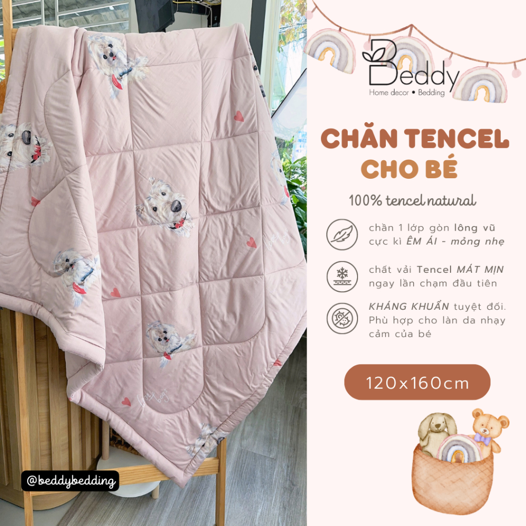 Chăn Tencel Cho Bé 120x160cm