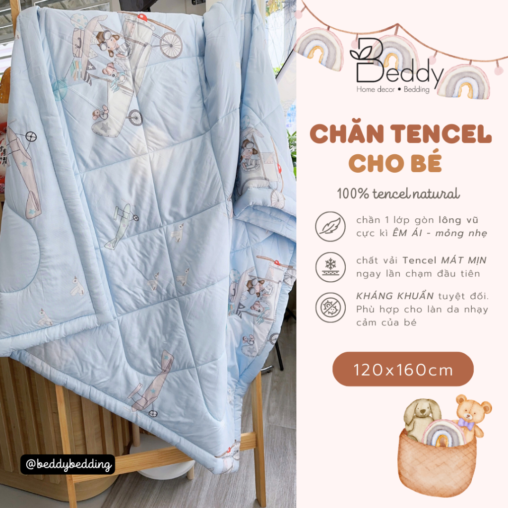 Chăn Tencel Cho Bé 120x160cm