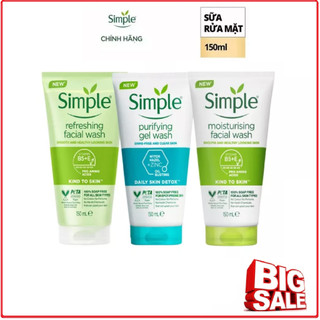 Sữa rửa mặt simple 50ml/150ml