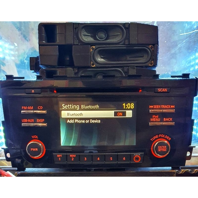 Máy phát nhạc không liền Amply Panasonic 2014 2013 Nissan Altima. AM/FM Radio cd.bluetooth.usb.aux.