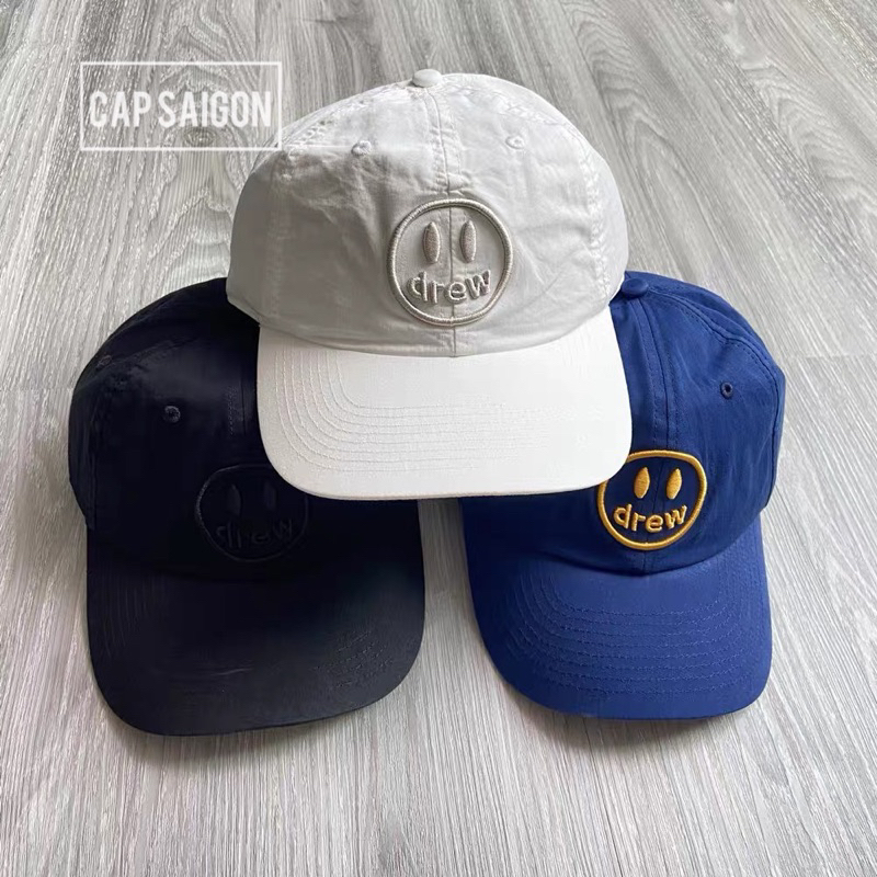 Nón lưỡi trai phom mềm CAPSAIGON thêu D.REW chất kaki phong cách basic unisex nam và nữ