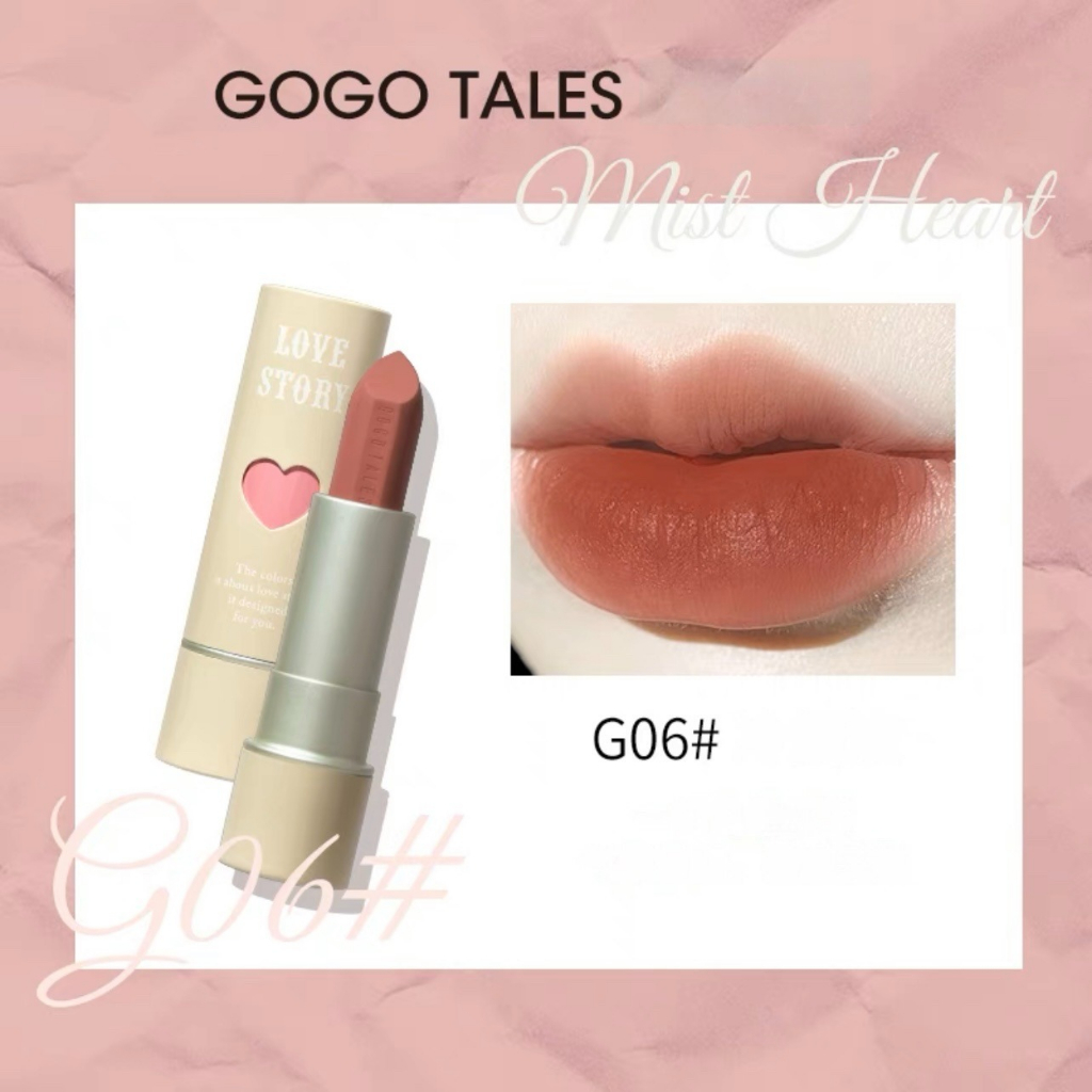 Son thỏi Gogotales Pink Mist Heart